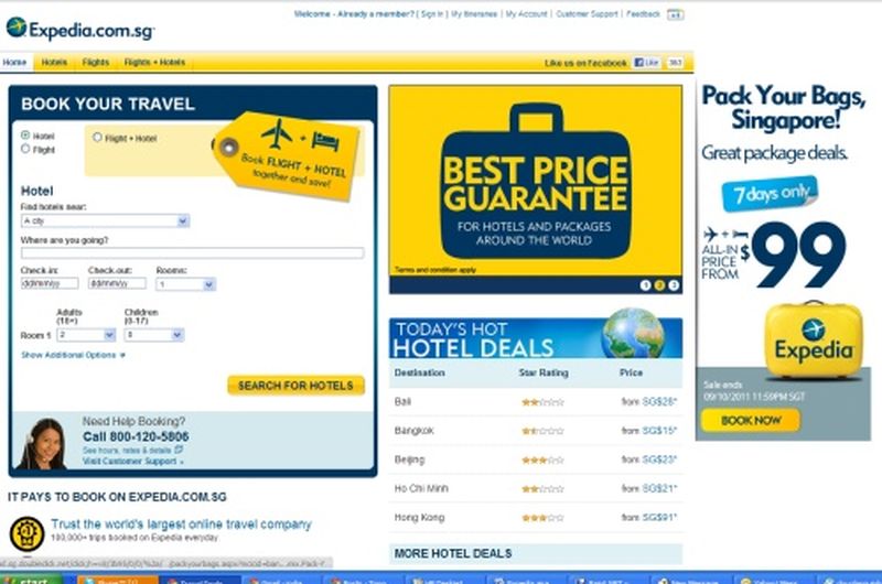 best travel package deal websites