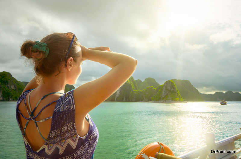 Cruising in Halong Bay