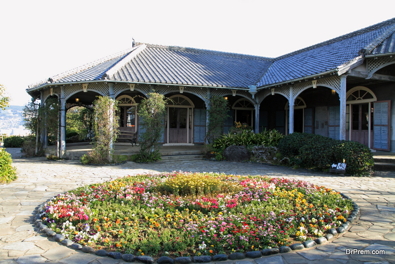 Glover house in Glover garden, Nagasaki, Japan