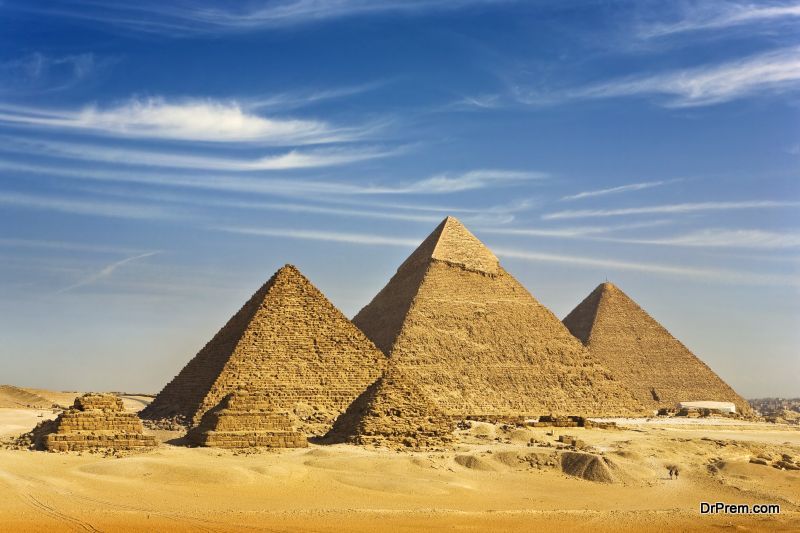 The Pyramids at Giza, Egypt