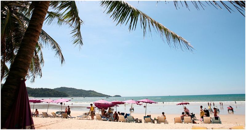Soaking up Some Sun on Patong Beach